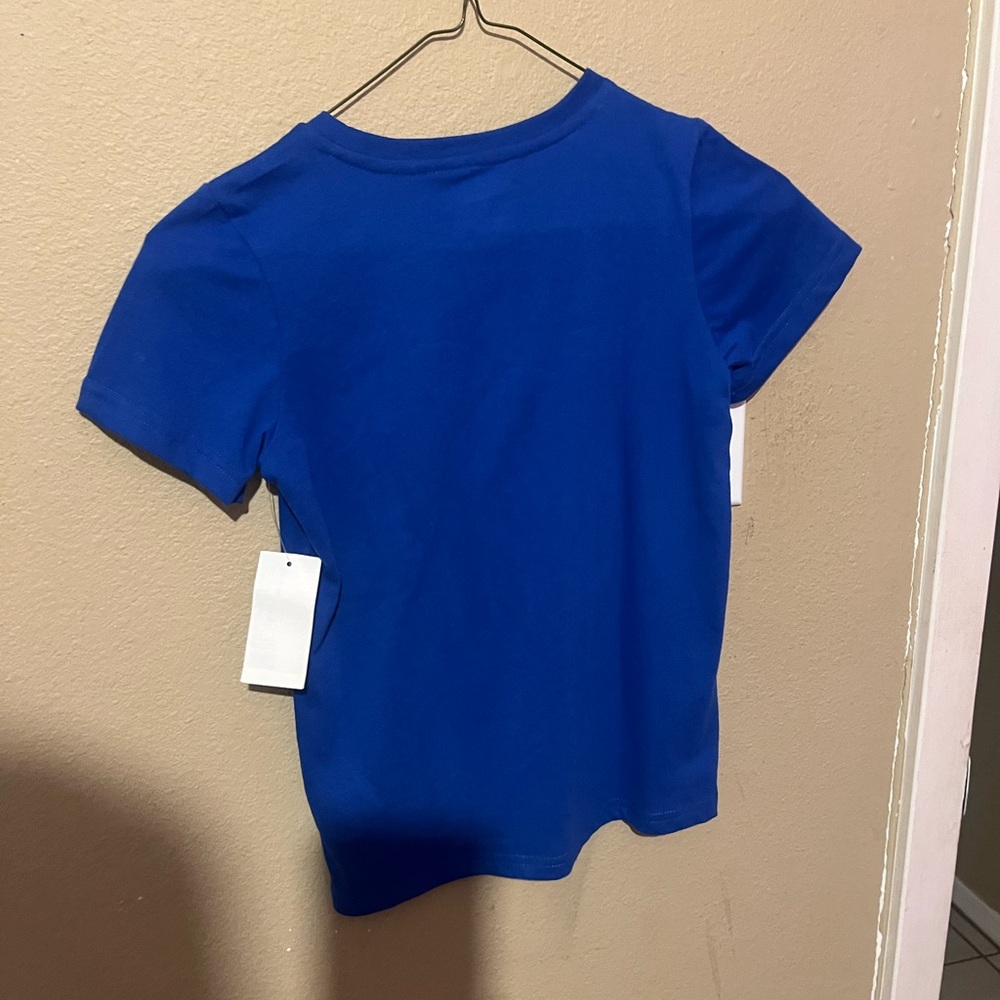Kids Short Sleeve Crew Neck T‑Shirt in Royal Blue